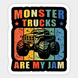 Monster Truck Car For Birthday Boy Youth Adults Sticker